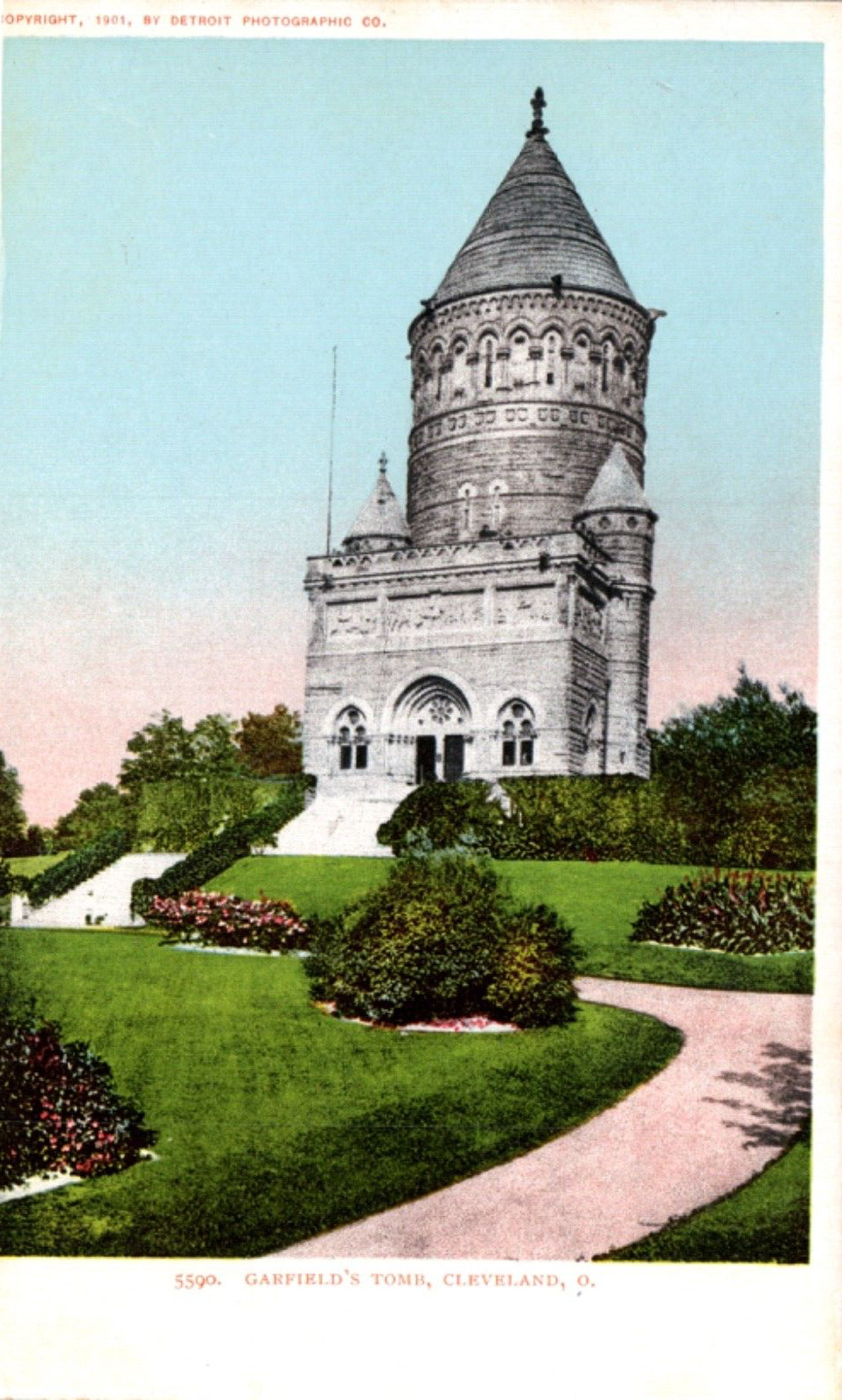 Garfield's Tomb, Cleveland, Ohio Detroit Photographic Postcard Undivided