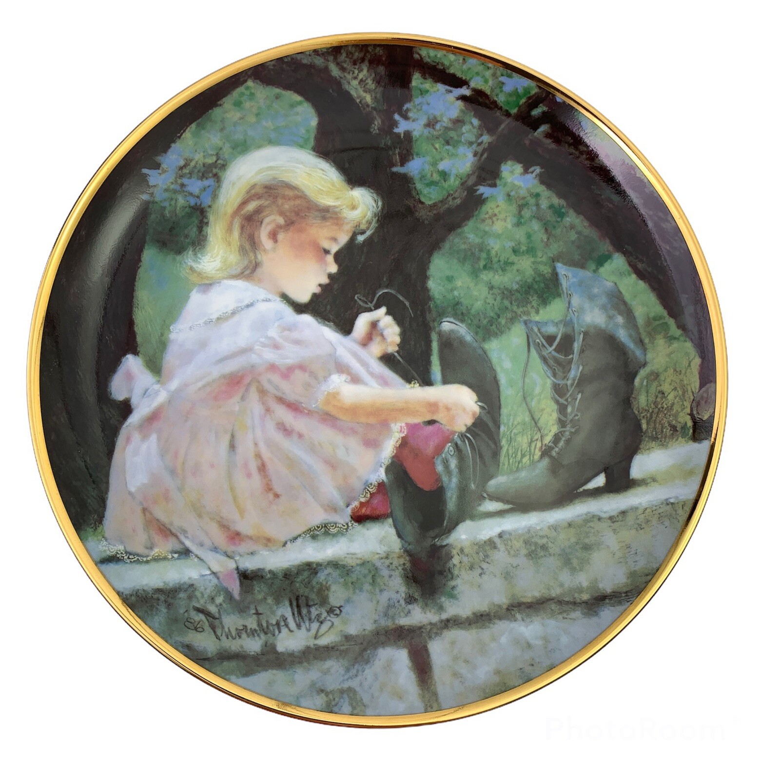 Reco GRANNY\'S BOOTS Thornton Utz Springtime of Life Plate Collection 1158AA