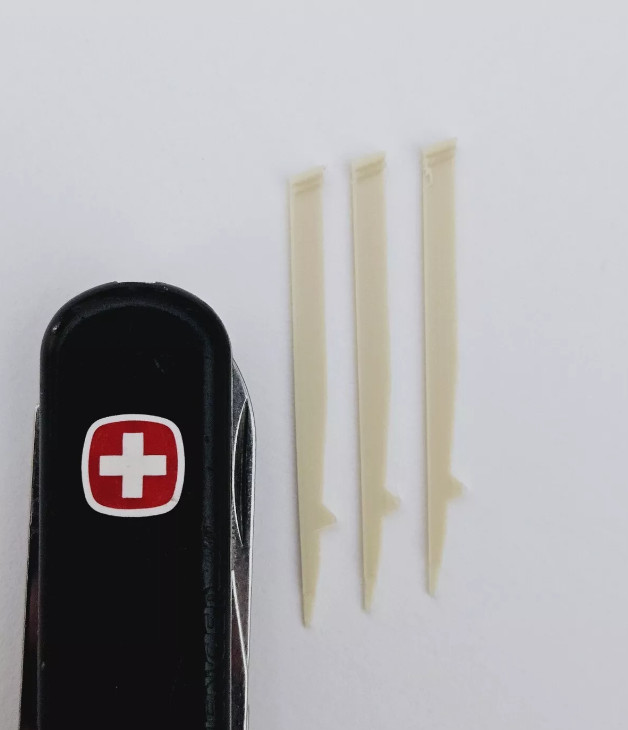New 10 Pk Angled WENGER Swiss Army Knife Toothpick Replacement for 85mm & Larger