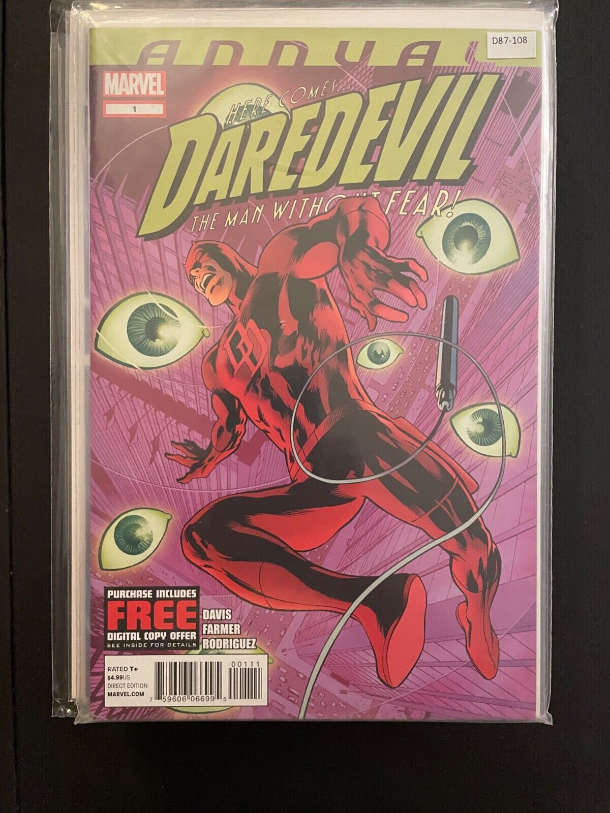 Daredevil Annual 1 High Grade 9.2 Marvel Comic Book D87-108