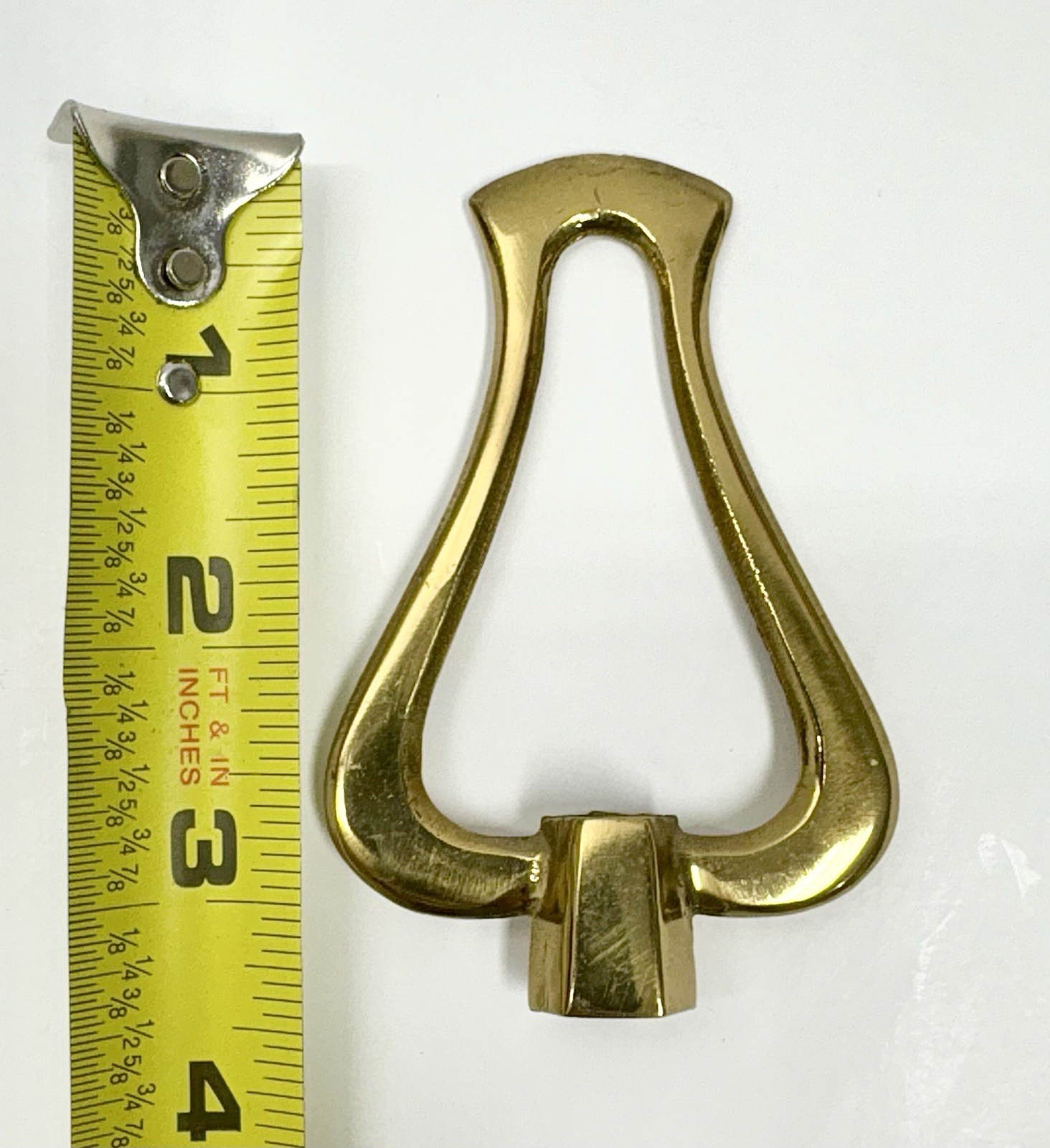 Vintage 50s 60s Large Mid Century Modern Chandelier Lamp Cast Brass Finial Part
