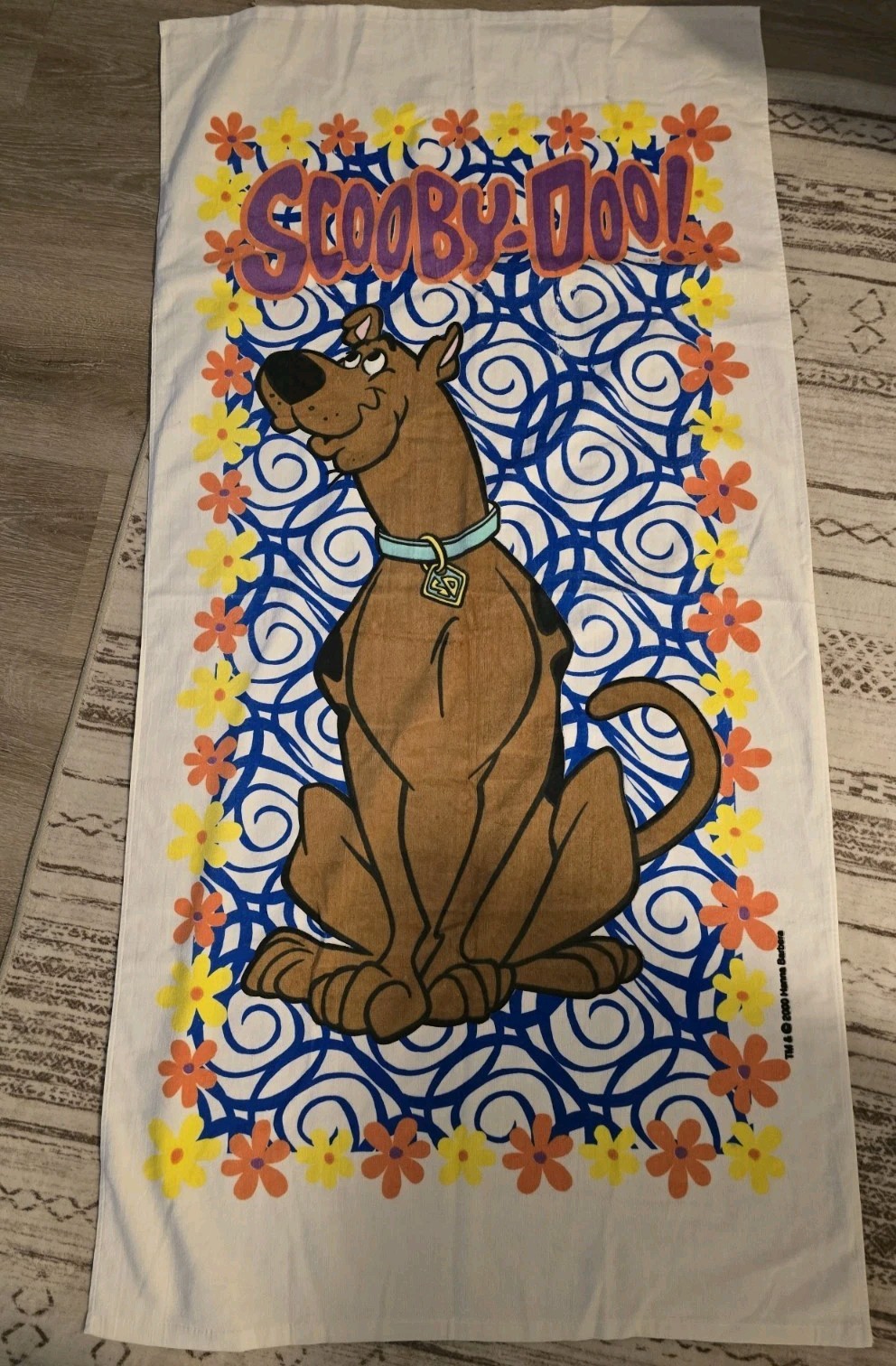 Vintage 2000 Scooby Doo Cartoon Network Beach Towel