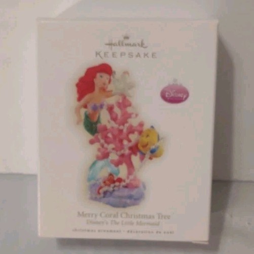 2009 Hallmark Keepsake Ornament Disney Little Mermaid Merry Coral Christmas Tree
