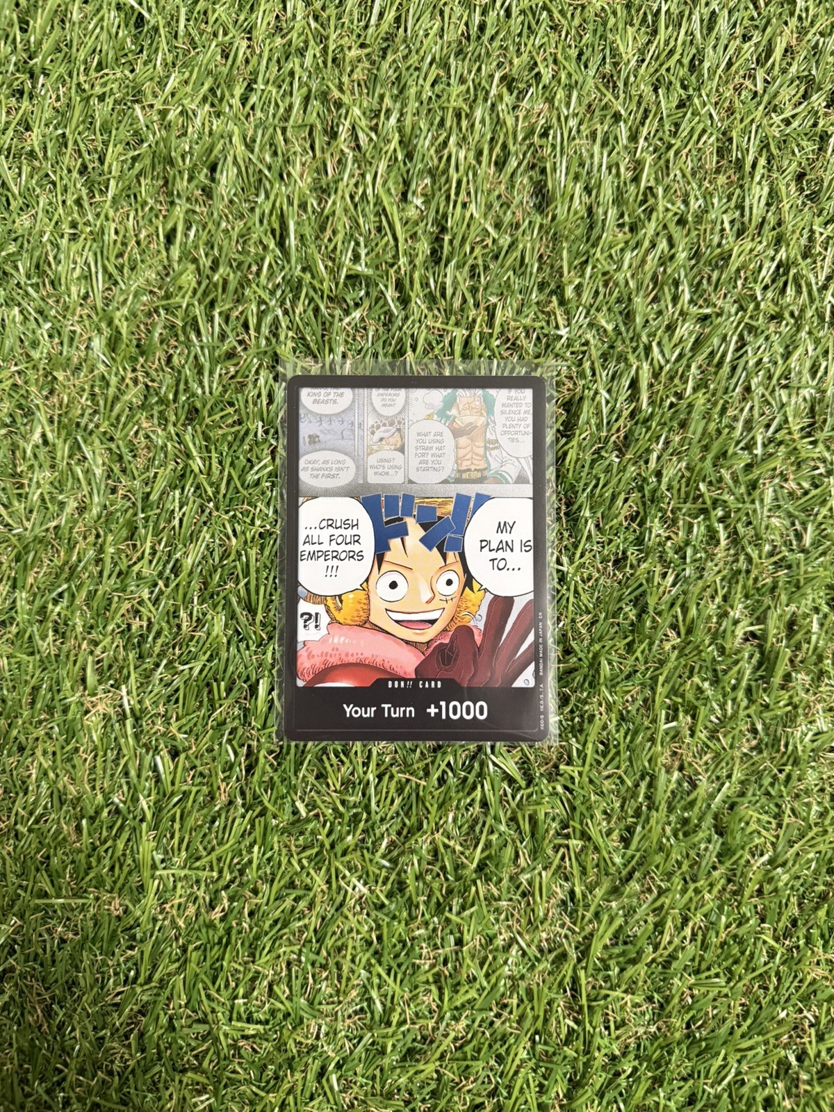 One piece OP-17 Gold Luffy Don Your Turn +1000 (crush all Four Emperors)
