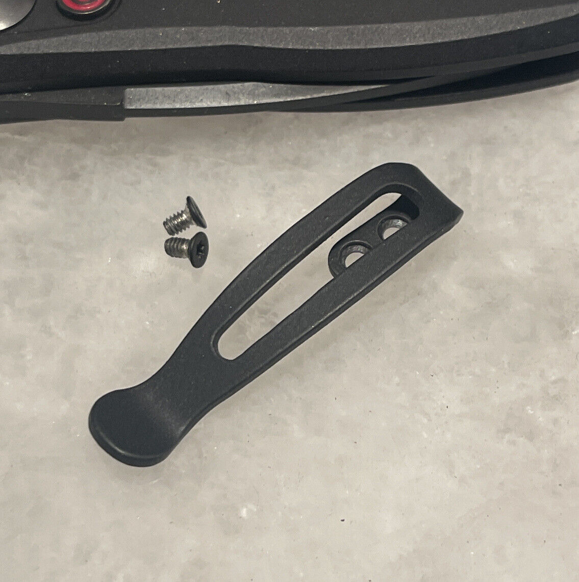 Black Stubby Titanium Deep Pocket Clip For Kershaw 7500BLK 7550BLK 7650BLK Knife