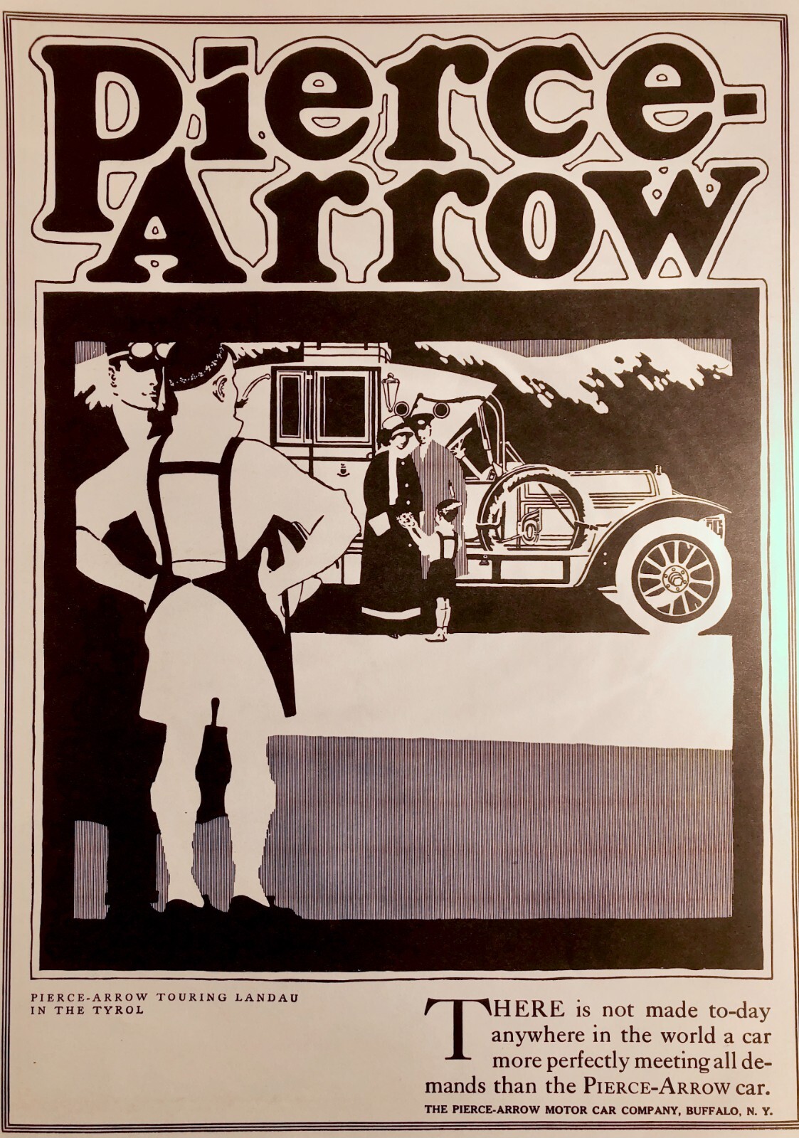 Vintage 1913 Ad For Pierce-Arrow And 1913 Electric Motor Cars 11x16 LOOK & READ