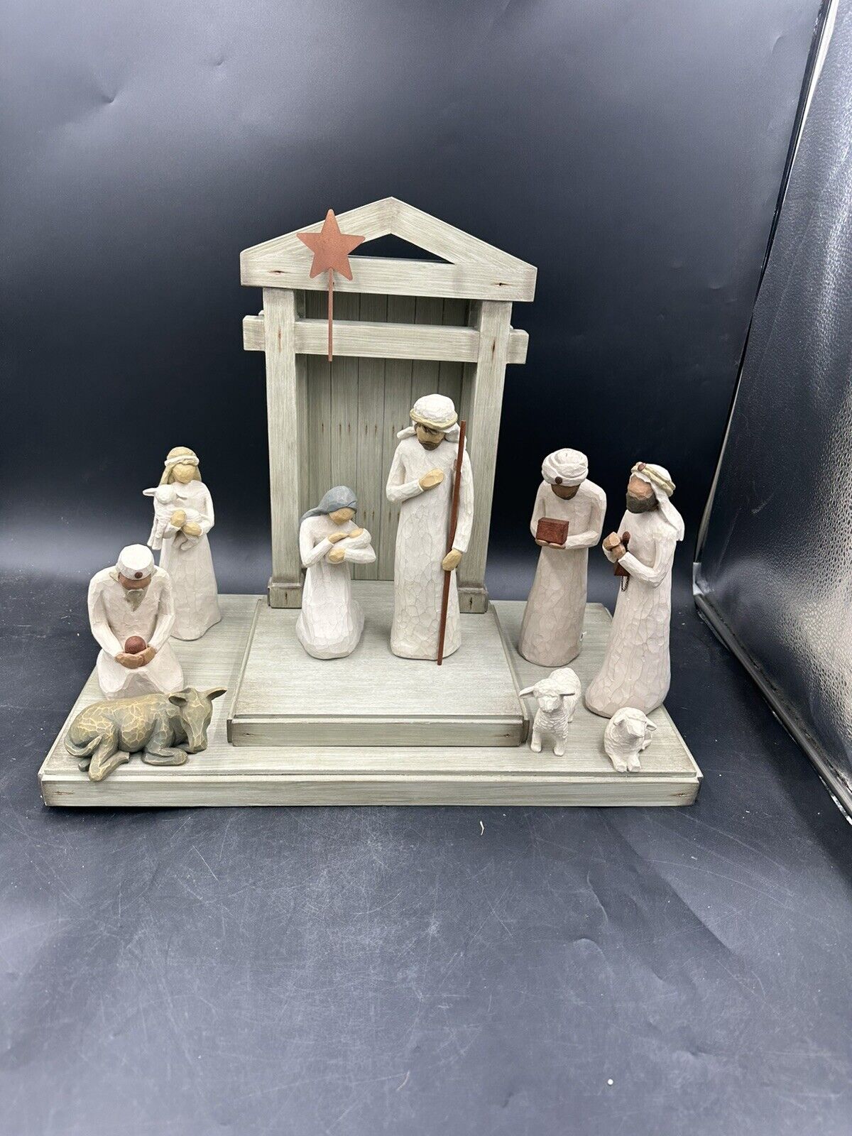 DEMDACO Willow Tree 26005,26106,26027 Nativity Hand Painted Sculpted Figures 9pc
