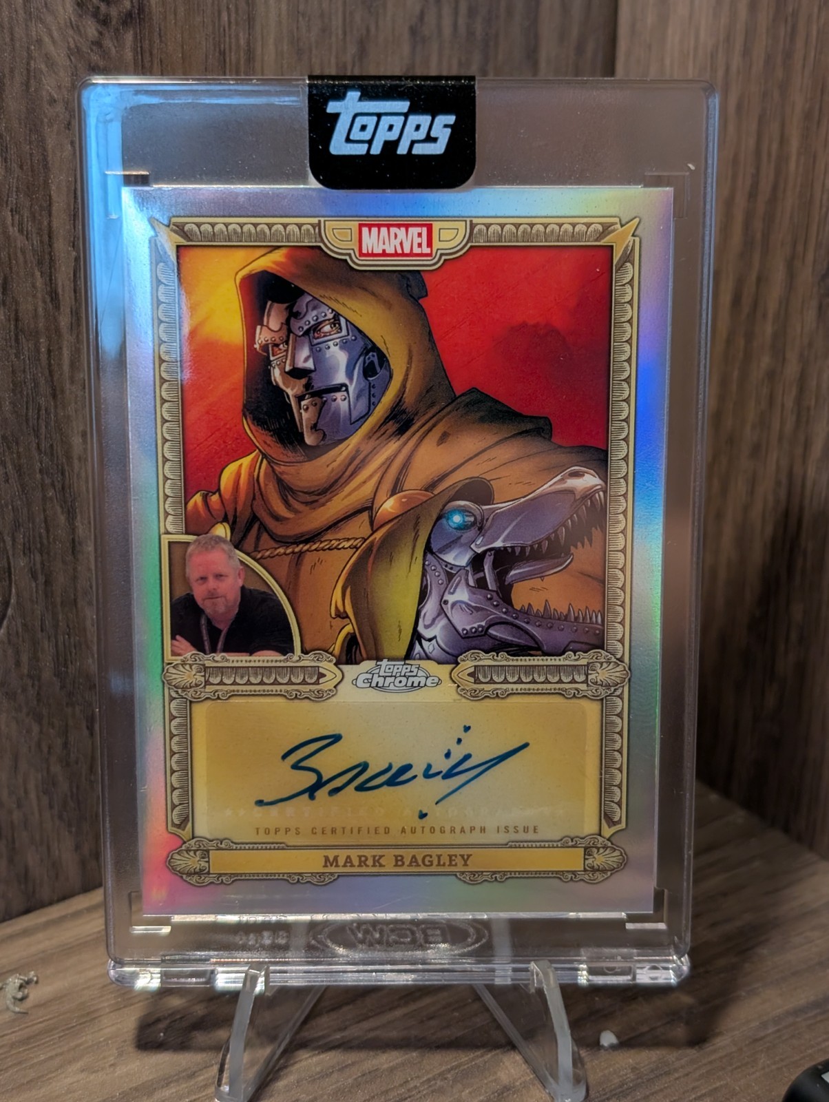 2026 Topps Marvel Mint Artist Mark Bagley w/ Doctor Doom And Doomasaur