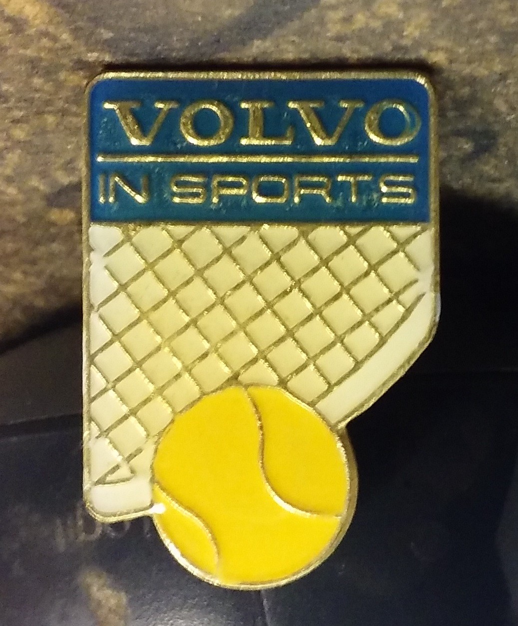 VOLVO Tennis Sports Sponsor vintage enamel lapel hat pin Gothenburg Sweden VOLVO Tennis Sports Sponsor vintage enamel lapel hat pin Gothenburg Sweden