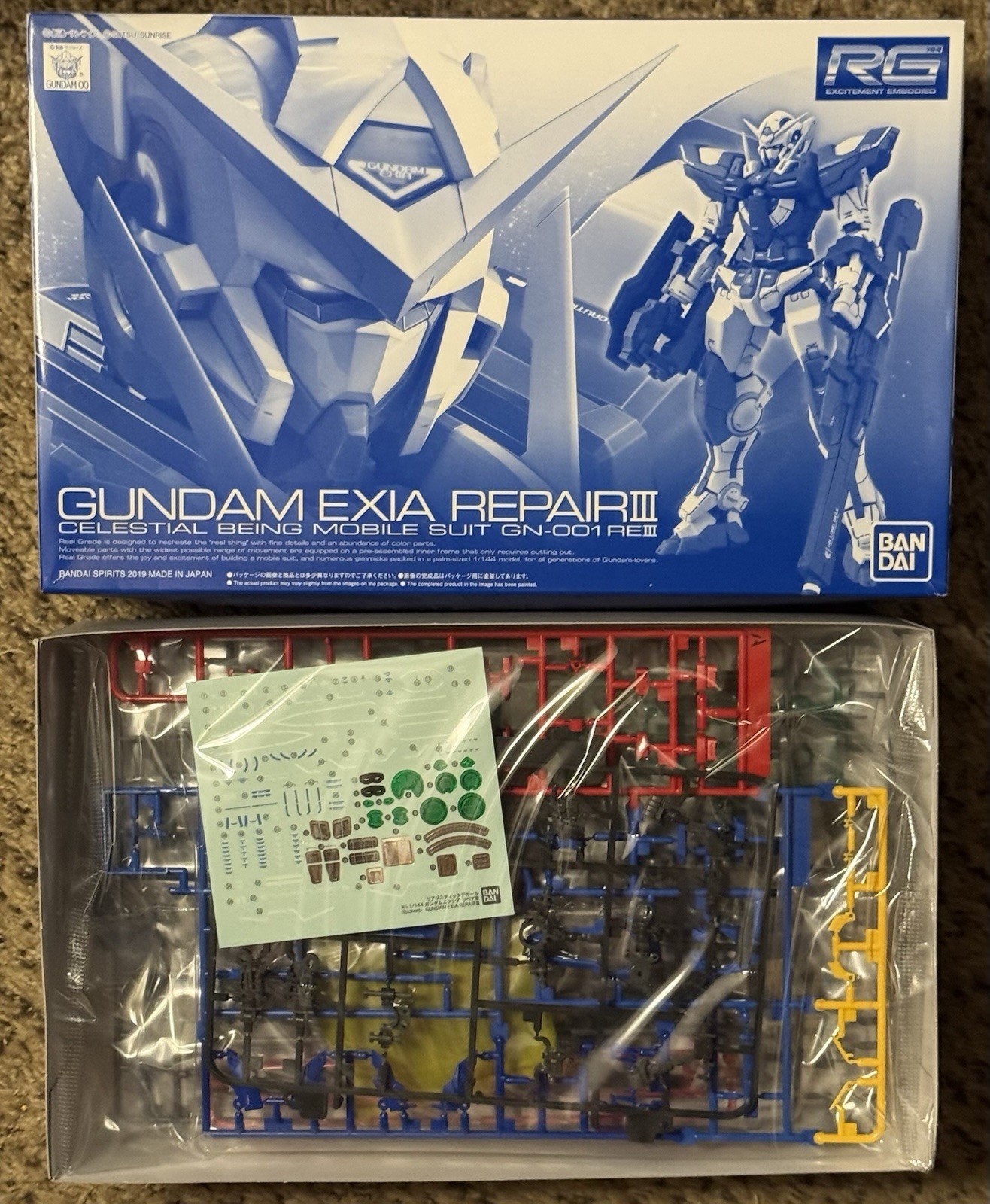 RG 1/144 Gundam Exia Repair III Premium Bandai Model Kit OO 00 Real Grade Model