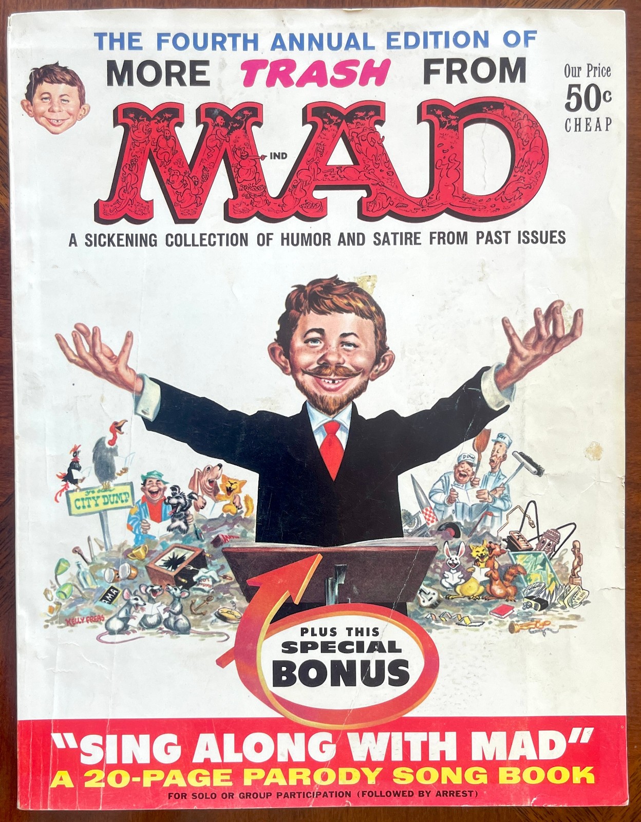 MORE TRASH FROM MAD #4 w/ Bonus Insert FINE MINUS (5.5) - 1961