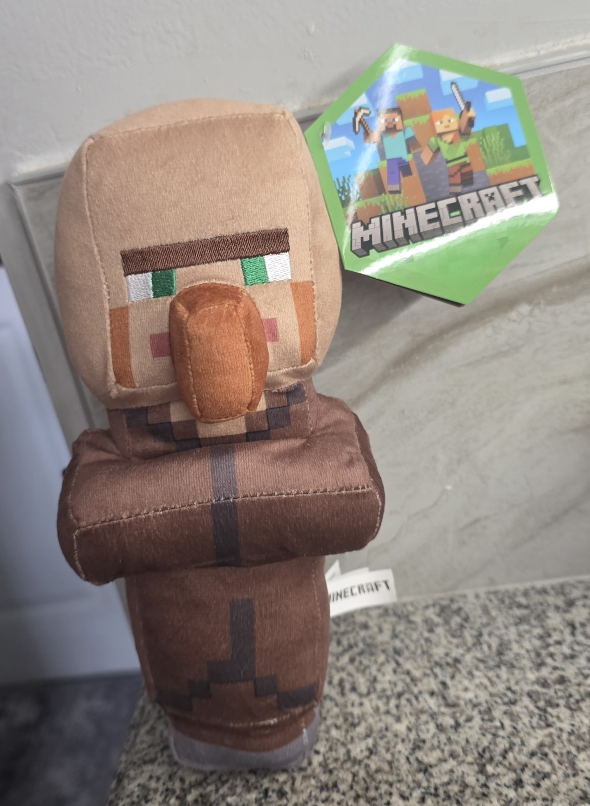 NWT Toy Factory Minecraft Villager Plush 9\