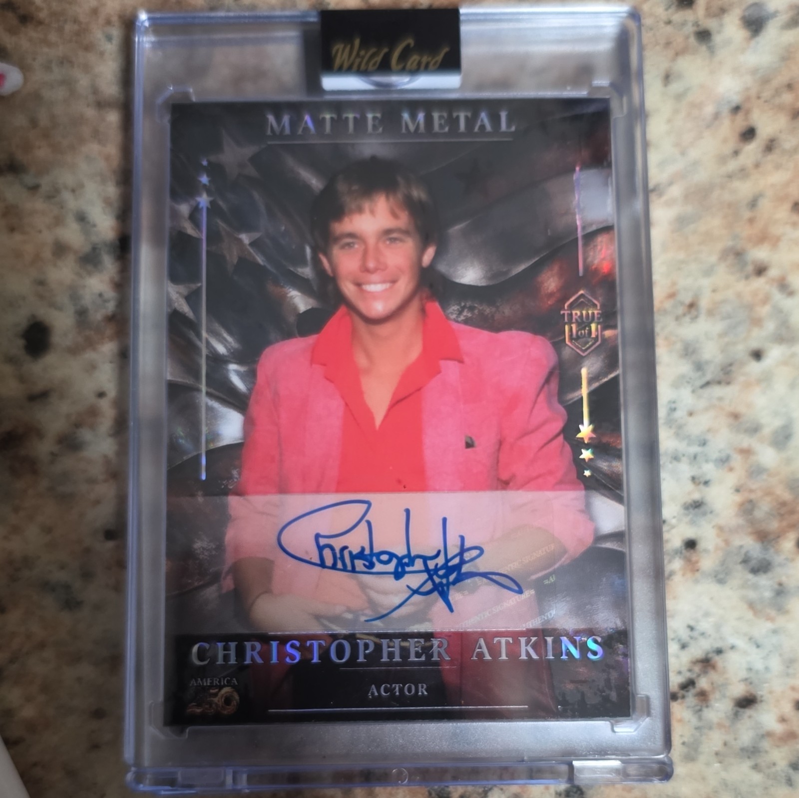 Wild Card 2026 Matte Metal America 250 Christopher Atkins Autograph True 1/1