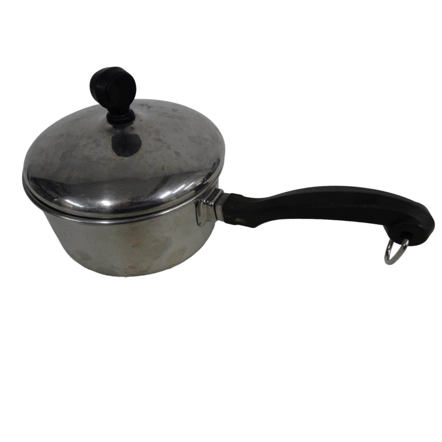 Farberware 18-10 Stainless Steel 1 Quart Pot Saucepan w Lid 2 Piece