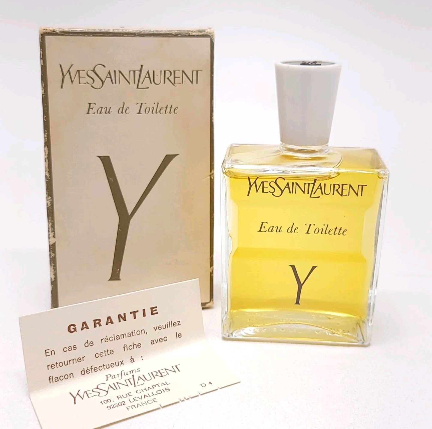 Vintage Y YVES SAINT LAURENT Eau de Toilette 60mL Paris France New In Box
