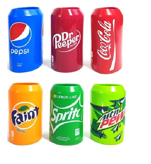 Silicone Can Covers 10 Pack 12oz Soda Can Koozies Reusable for Camping Beach