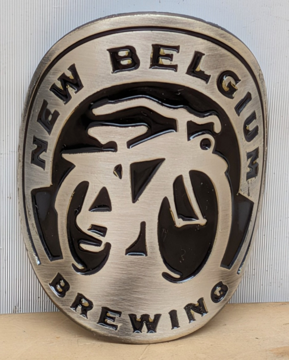 New Belgium brewing head badge NEW