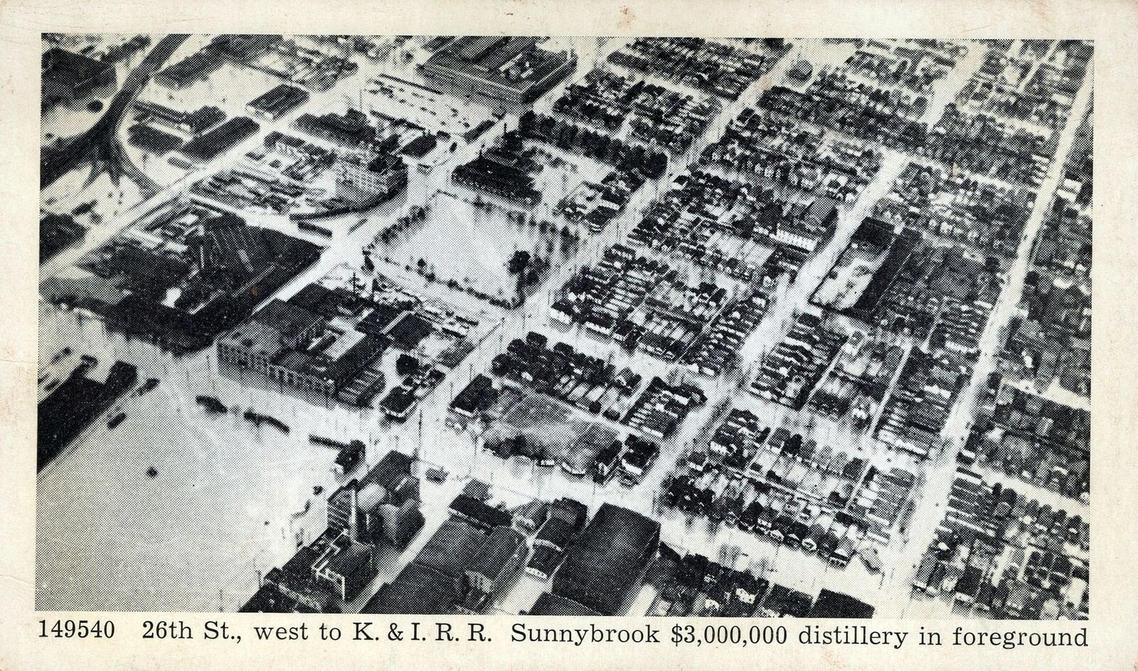 LOUISVILLE KY - 1937 Flood 26th Street West To K. & I. Railroad, Sunnybrook