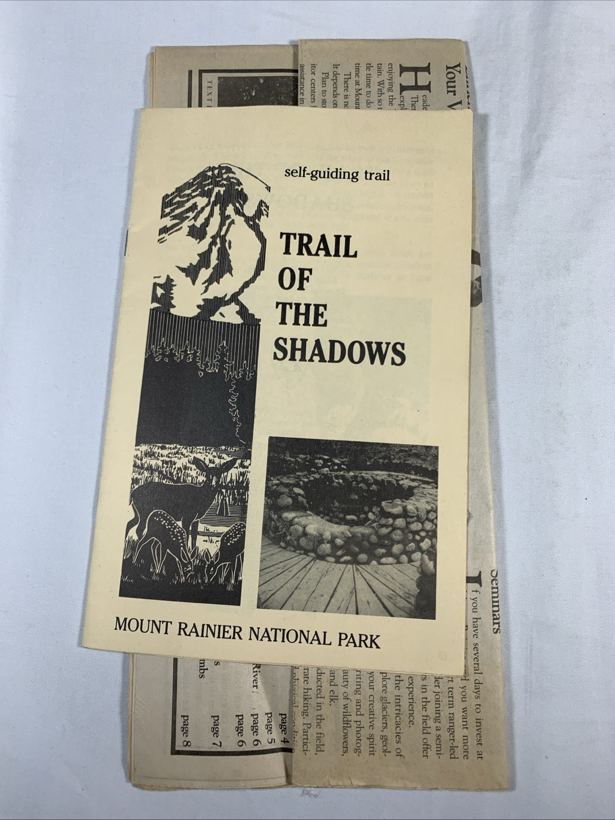 1988 Mount Rainier National Park Trail of the Shadows Forest Washington Guide