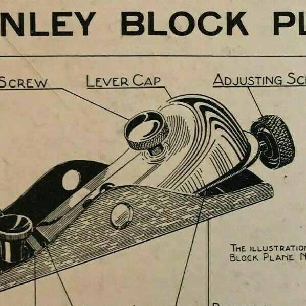 Vintage 1928 Stanley Tools Double Sided Pressboard Instructional Chart (13 / 14)