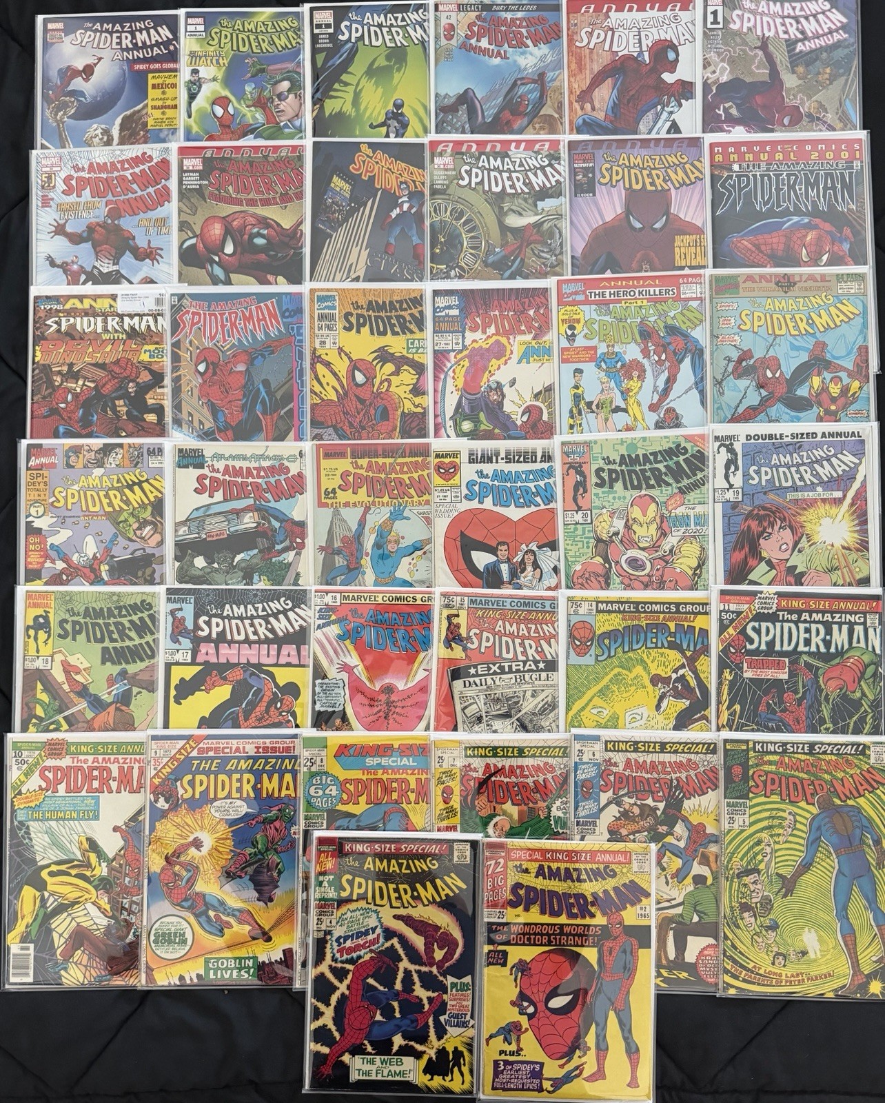 MASSIVE AMAZING SPIDER-MAN ANNUALS LOT (38) #2, 4-11, 14-28, \'97 \'98 \'01 35-39..