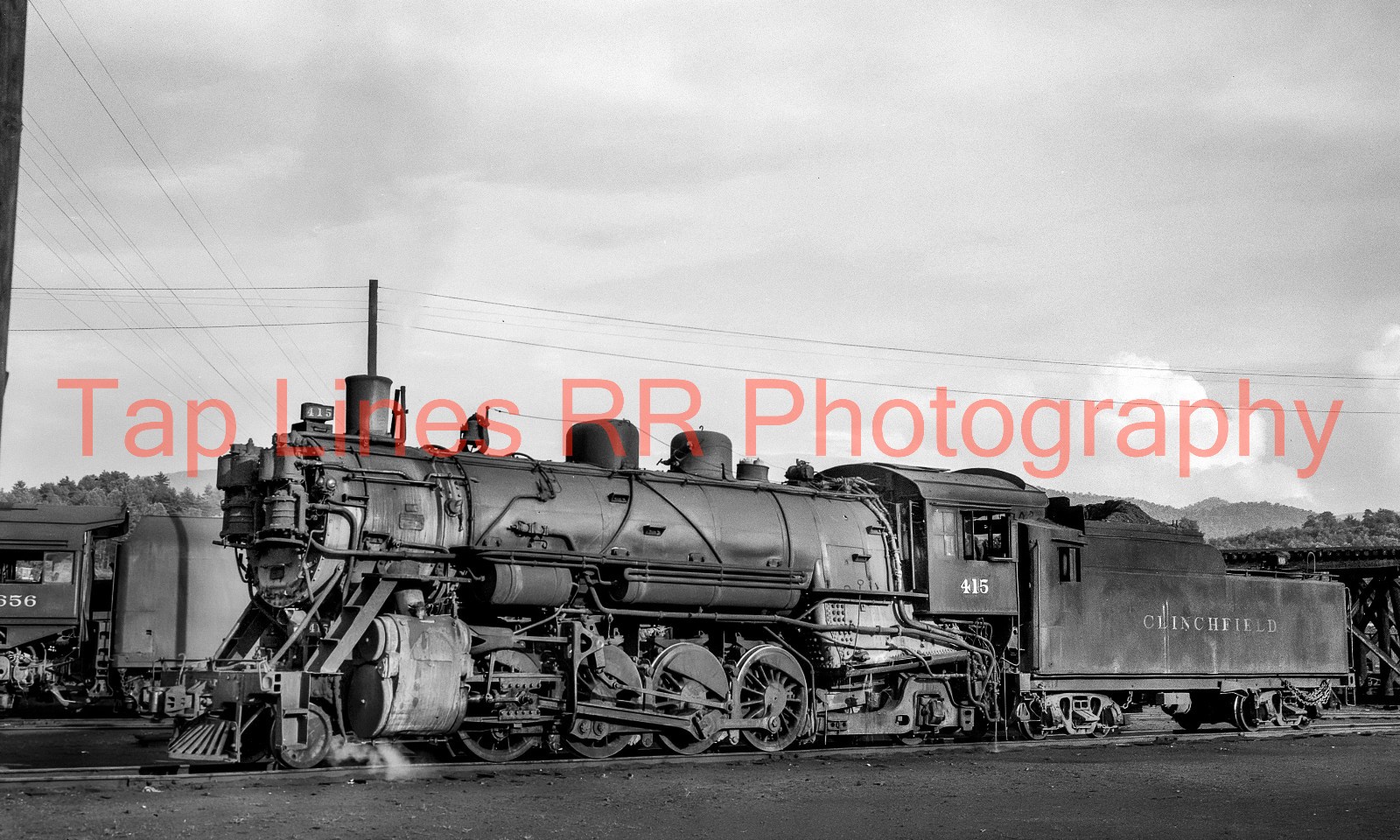 Clinchfield RR #415 2-8-2 Erwin TN 7-19-1948 by Bruce Black Class NEW 5X8 PHOTO