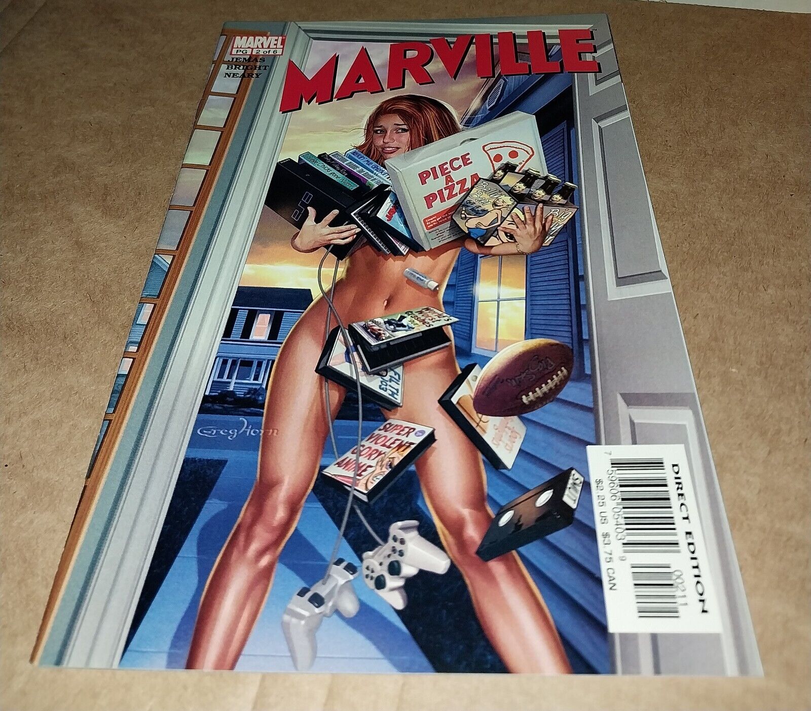 Marville #1 , 2 , 3 , 4 ,5 and 6 - Greg Horn - Marvel Comics 2003 Lot Of 6
