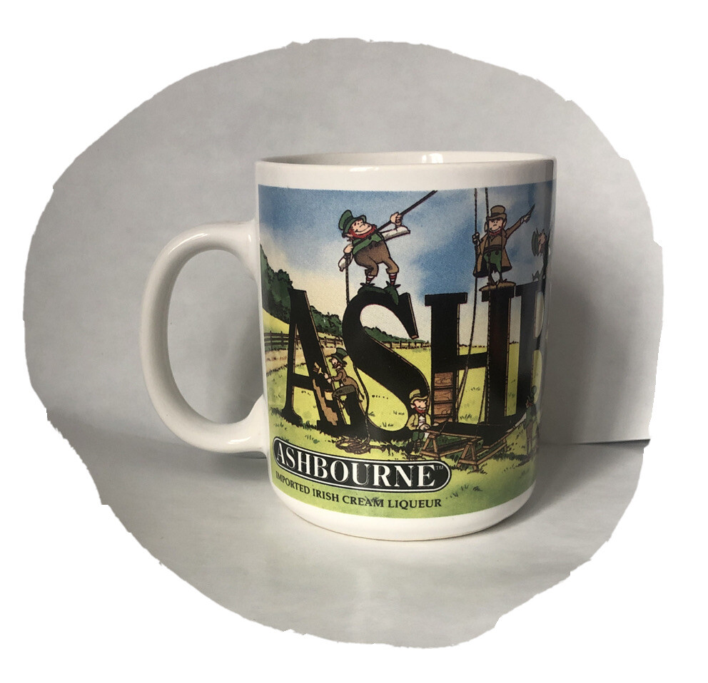 Ashbourne Imported Irish Creme Liqueur Coffee Mug / Cup 8 Ounce Leprechauns