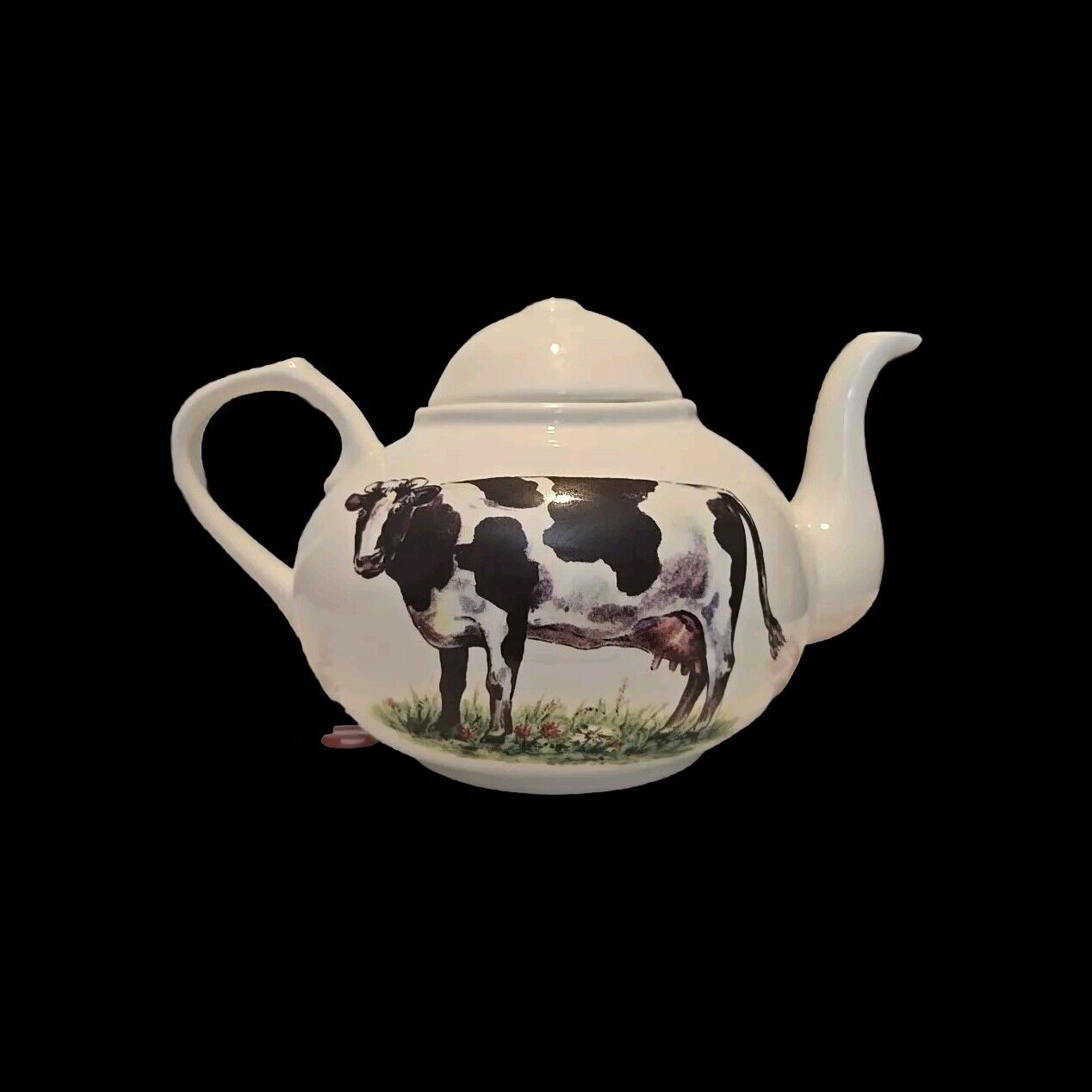 Grace Teaware Teapot With Holstein Dairy Cow