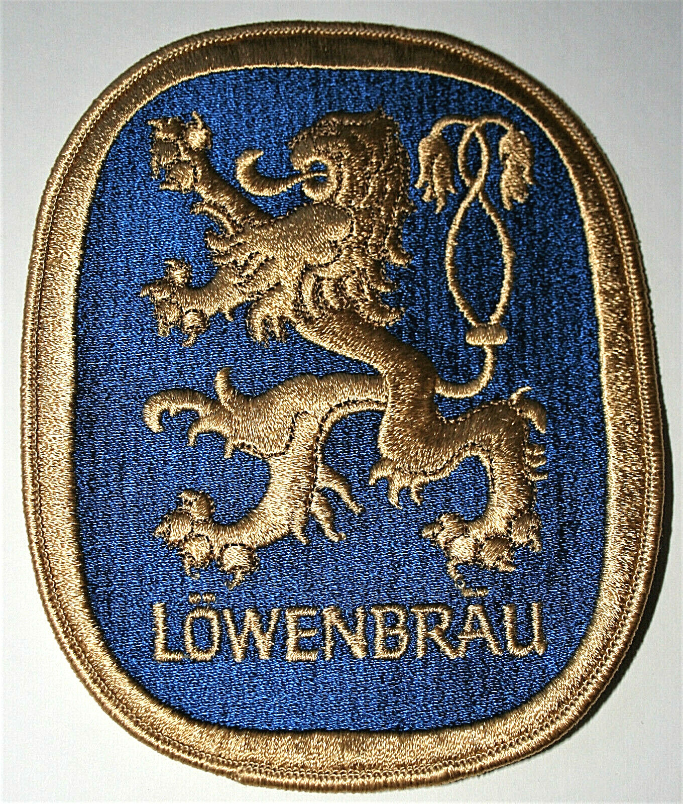 Lowenbrau Lion Brewing Beer Distributor Jacket Patch 1970s NOS New