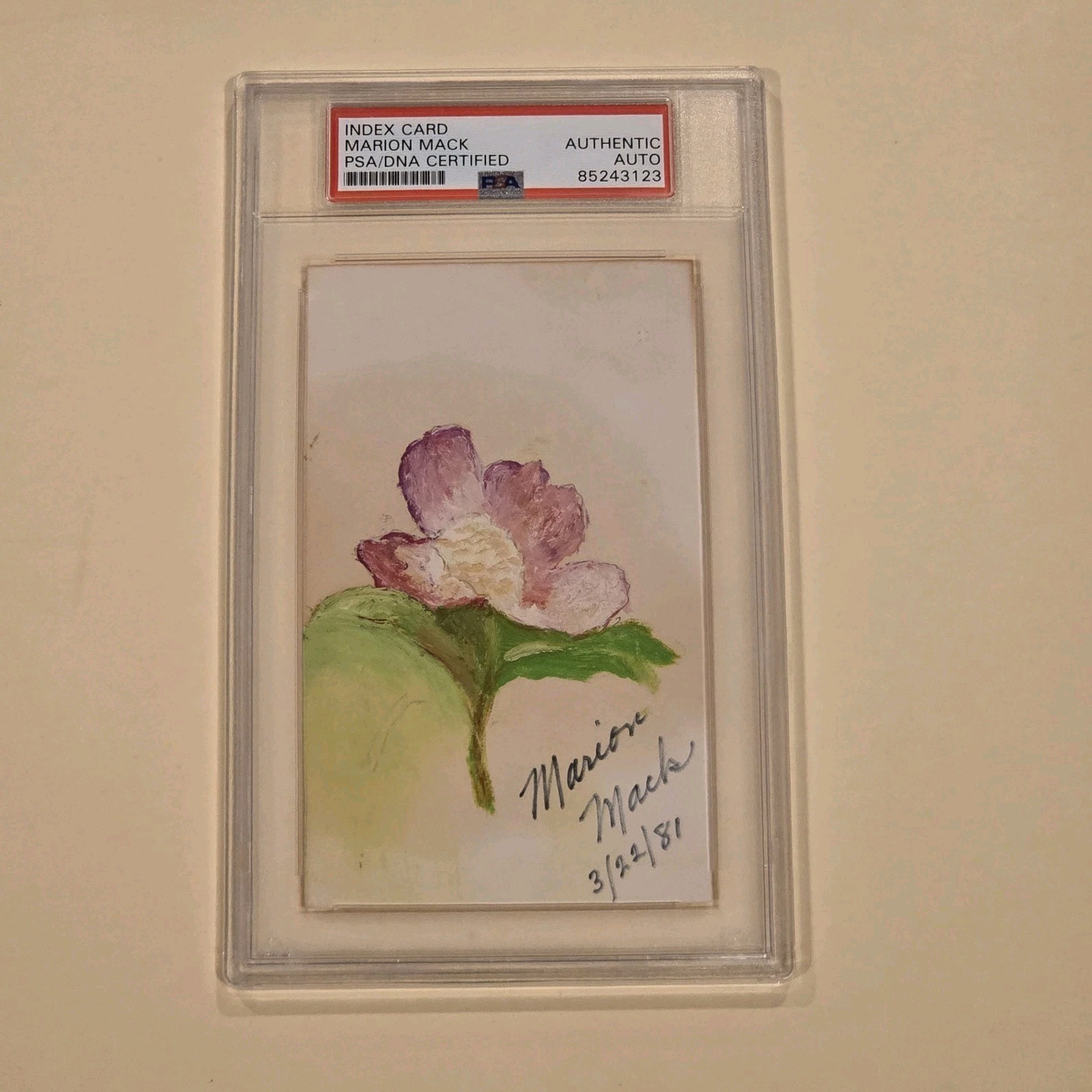 Marion Mack Signed Sketch Actress PSA DNA Autograph The General Buster Keaton