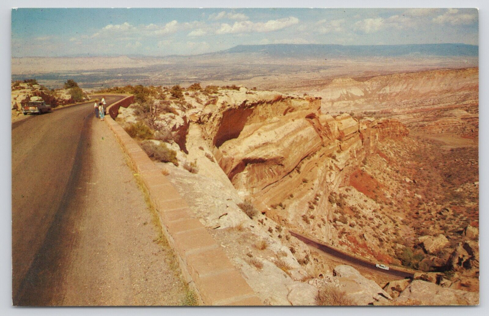 Postcard Rim Rock Drive Grand Junction Colorado National Monument Chrome  
