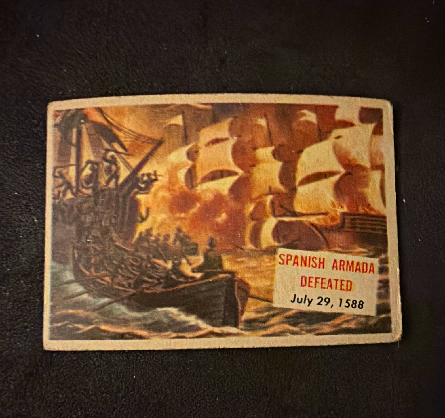 VTG 1954 Topps World-wide News Non-Sport Trading Card #113 Spanish Armada