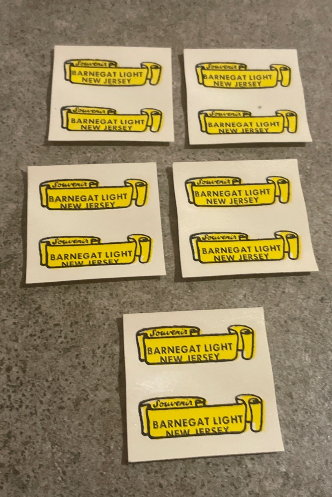 Rare 1950–60 Water Decals, Souvenir Barnegat Light, Nj Nos Rare 1950–60 Water Decals, Souvenir Barnegat Light, Nj Nos