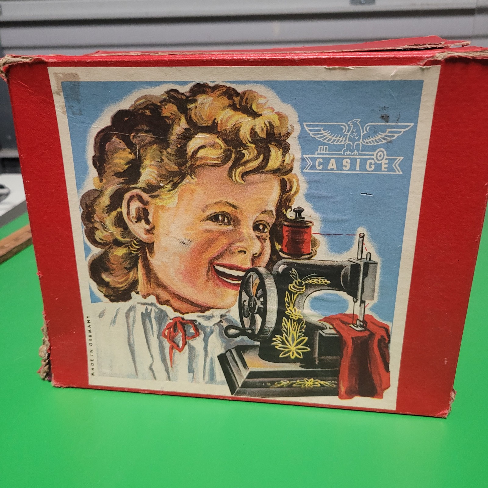 Casige Vintage Plastic Toy Sewing Machine - West Gernany