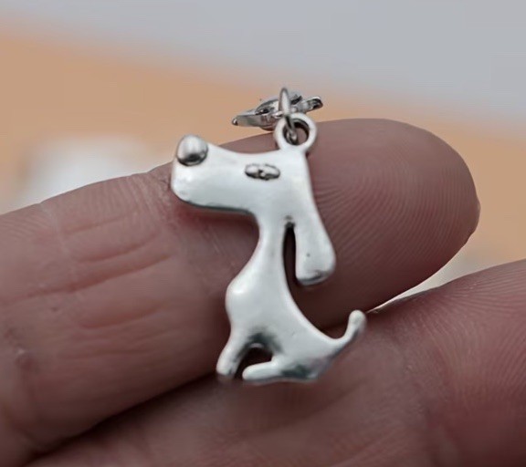 Cute Dog Puppy Charm Pendant Keychain Zipper Phone Necklace Backpack Purse