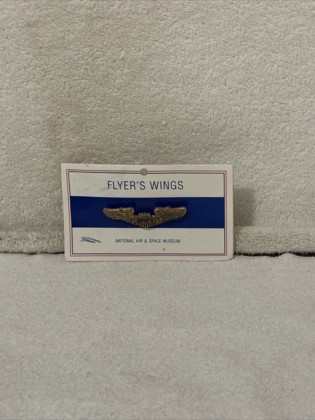 VINTAGE NASM wings Pin Badge National Air & Space Museum 