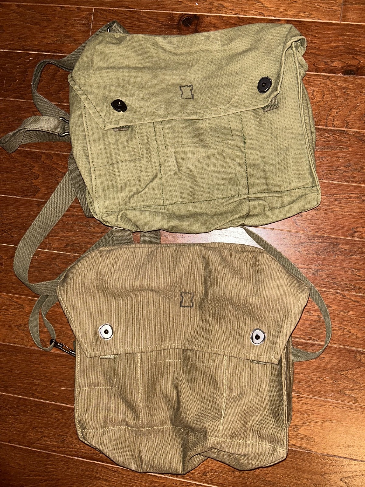 Finnish Army Cold War Era Canvas Gas Mask Bags