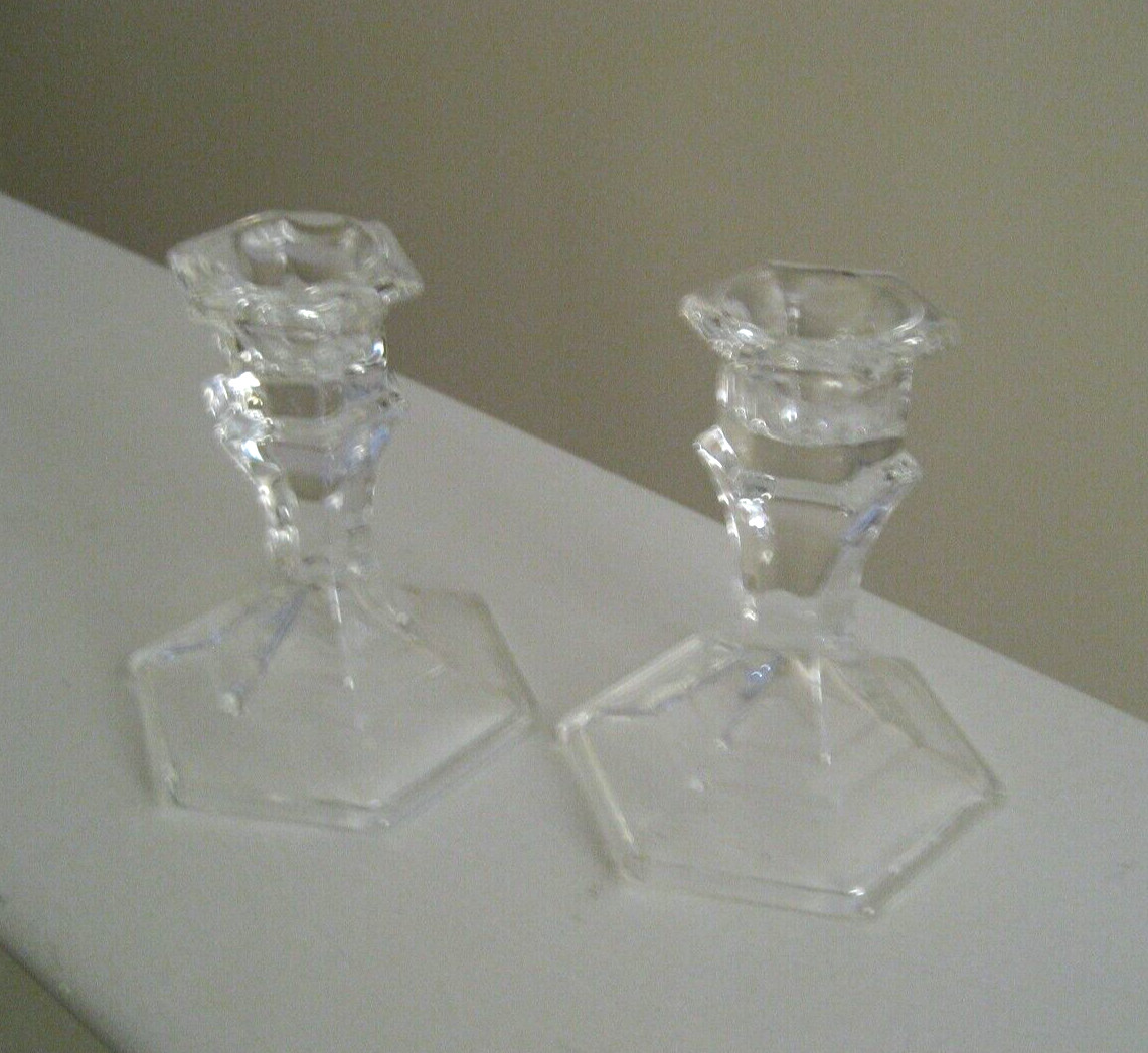 PAIR OF CLEAR GLASS 4