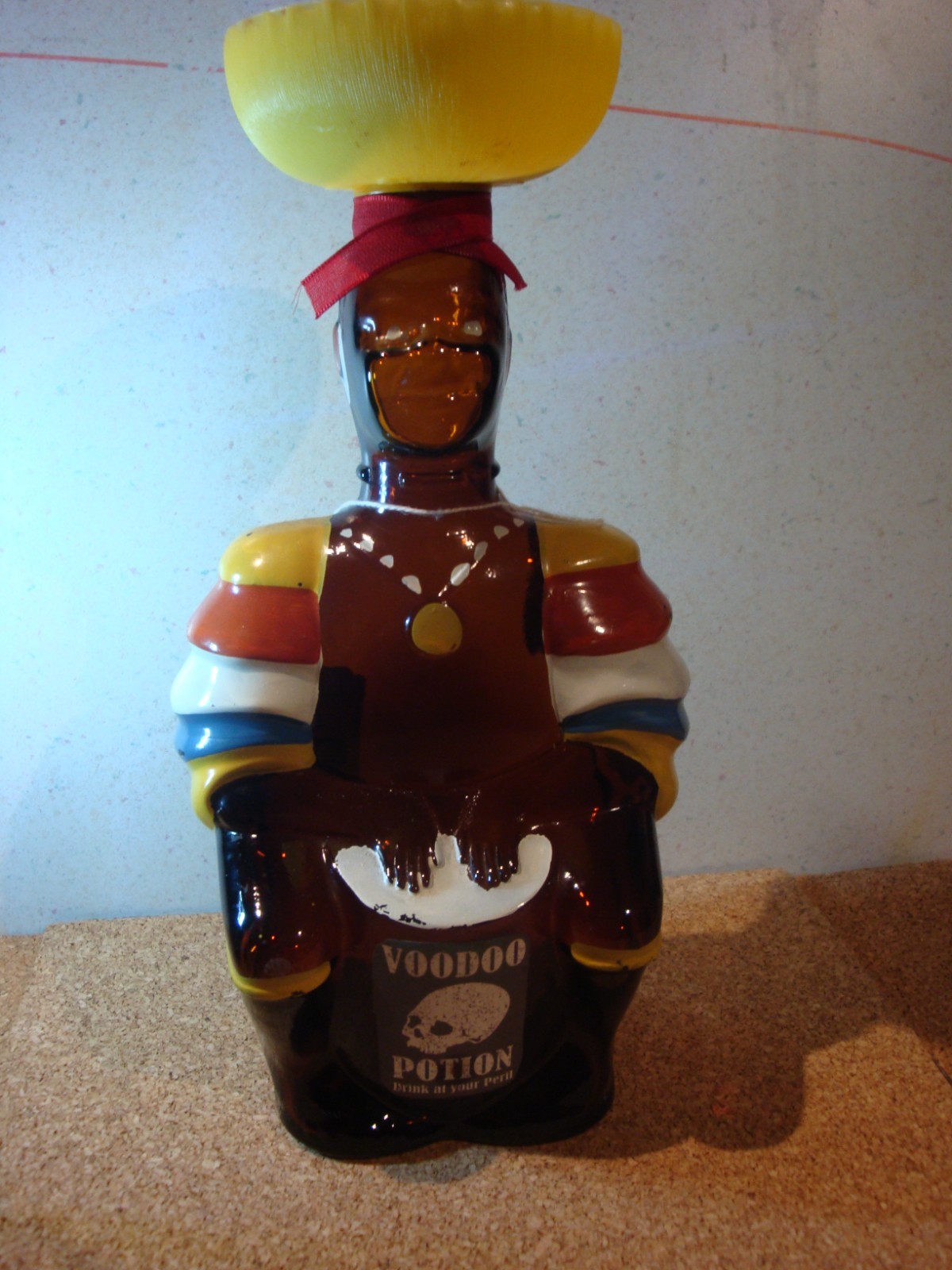 Vintage LIMBO DRUMMER Collectible Bitters bottle, TRINIDAD, relabeled VOODOO Vintage LIMBO DRUMMER Collectible Bitters bottle, TRINIDAD, relabeled VOODOO