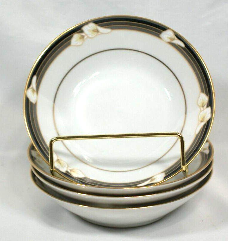 Noritake Ellington Legendary 3691 Fruit Dessert Bowl X 4 MCM 5.5