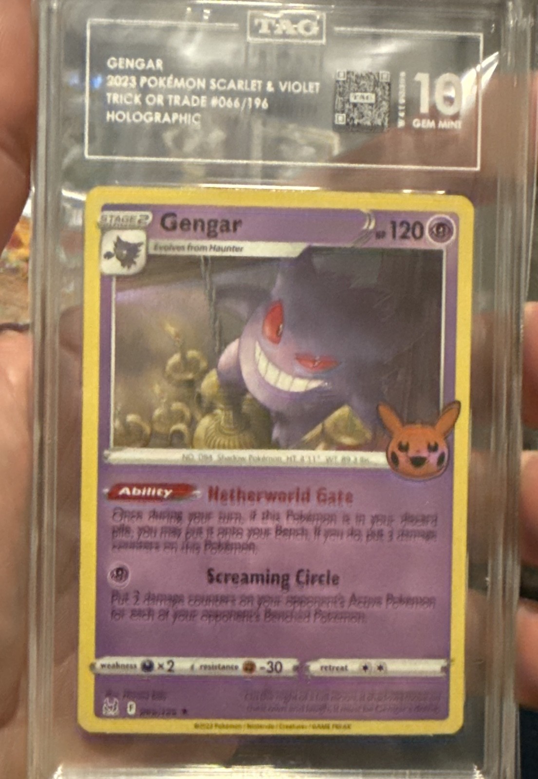 Gengar (2022 Copyright Date) 066/196 Trick or Trade Booster Bundle 2023 Holo