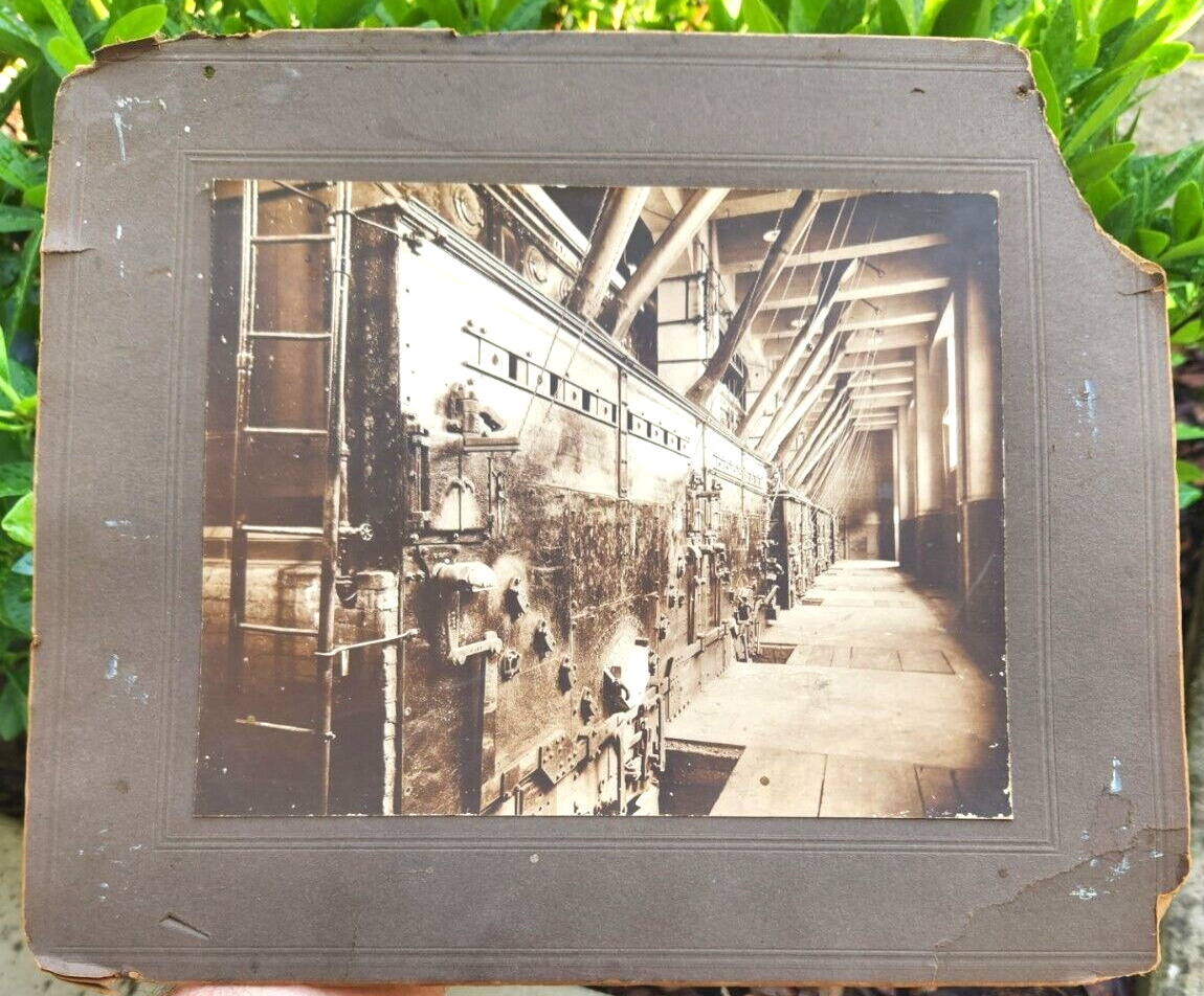 Vintage Duotone Industrial Workplace photo on matte frame 13 By 11 1/2\