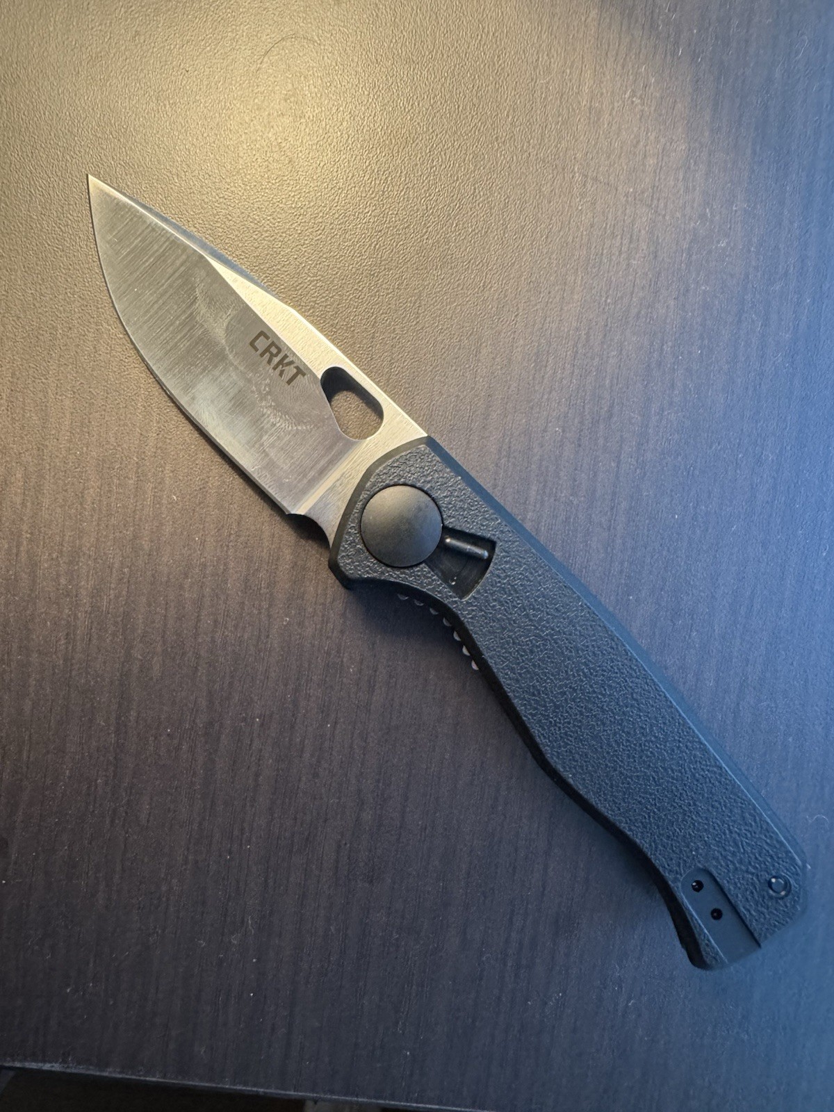 CRKT HVAS 2817 Folding Knife w/Locking Liner EDC Black and Silver New - In Box