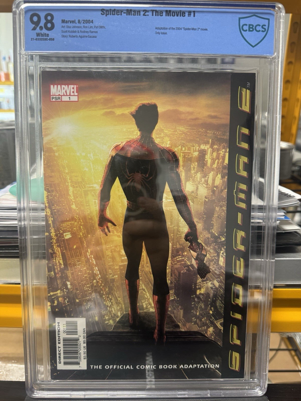 Tobey Maguire Spider-Man 2 Movie Adaptation #1 CBCS 9.8 2004