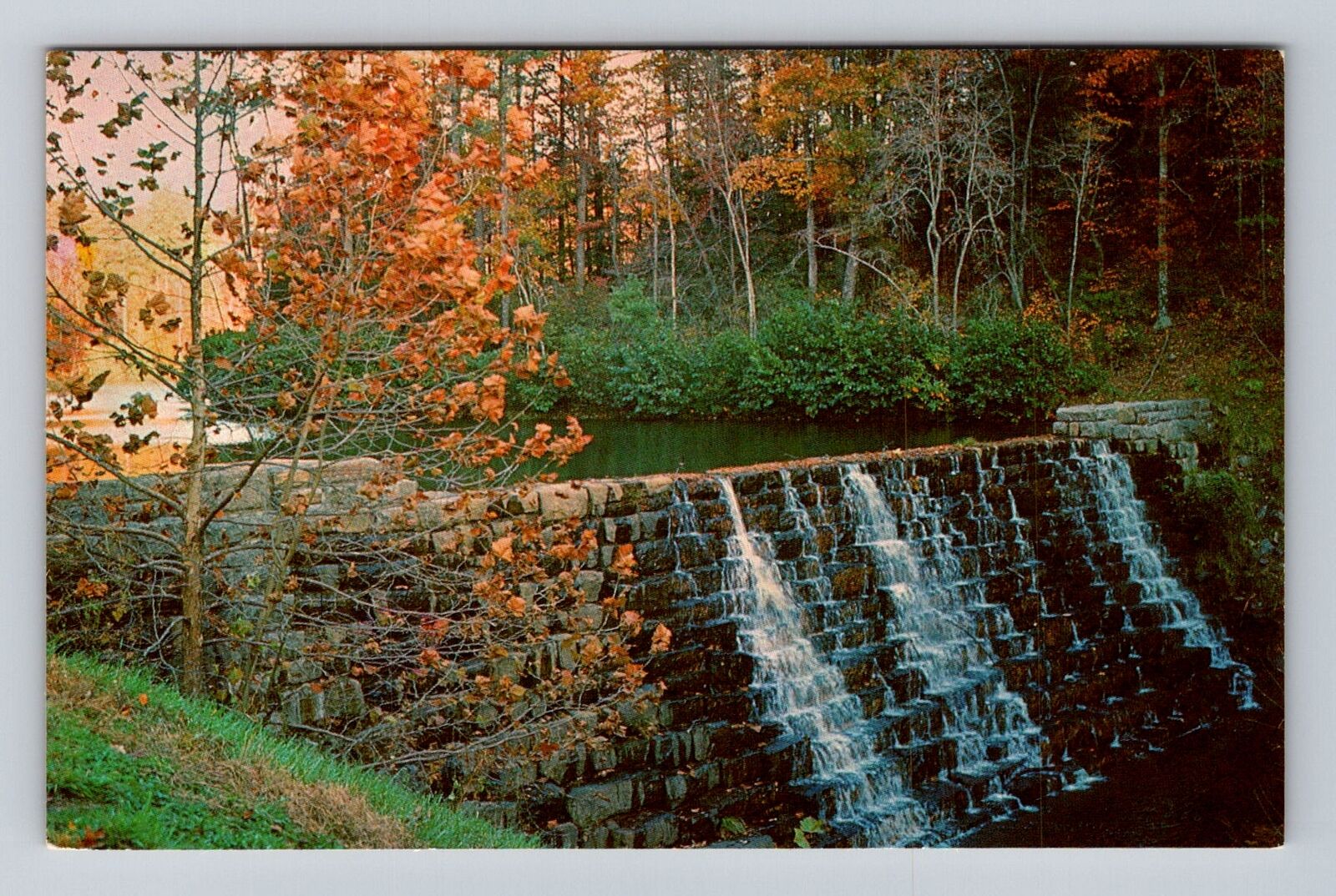 Bedford VA-Virginia, Beautiful Dam, Antique, Vintage Souvenir Postcard