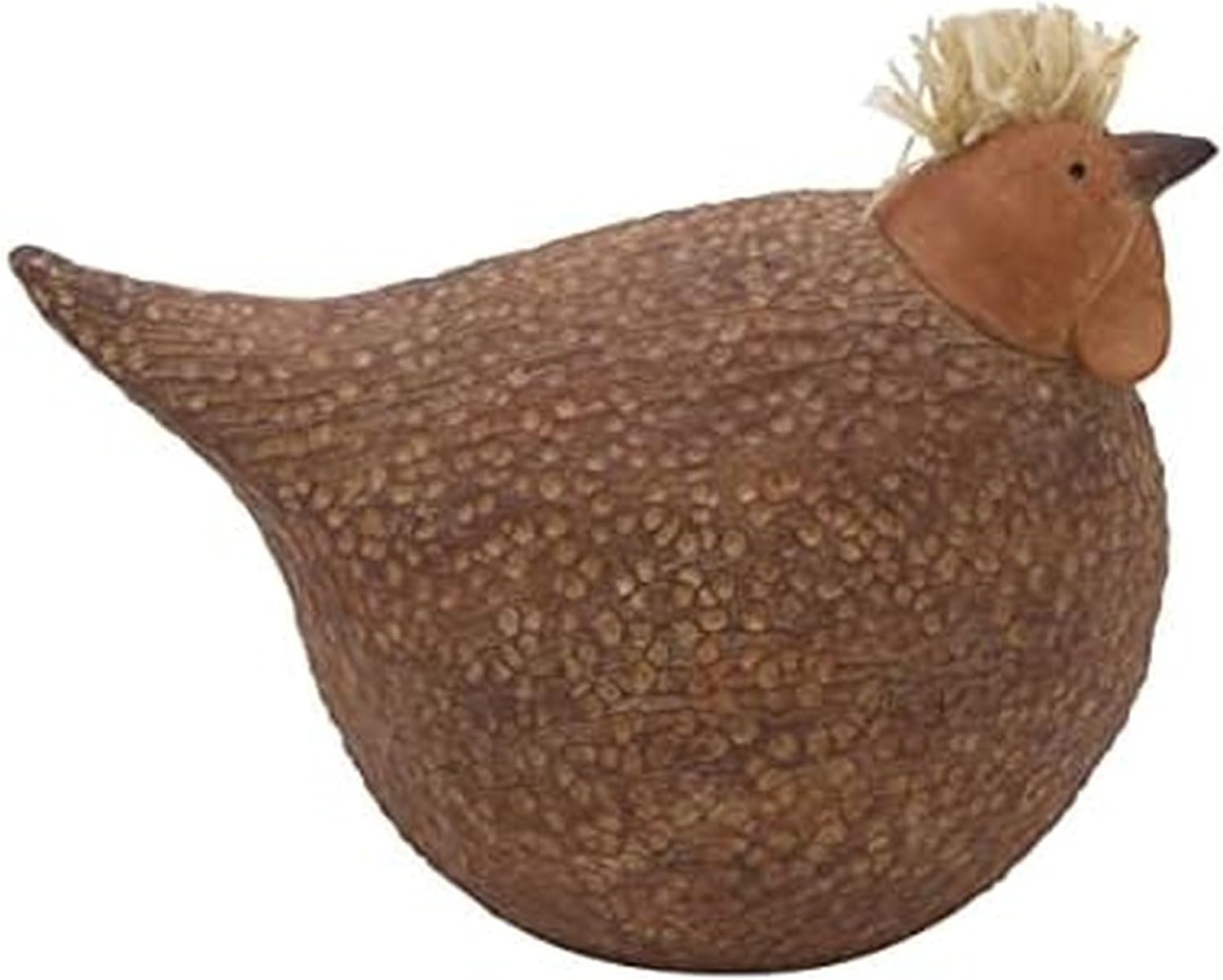 5 Inch Brown Resin Hen Tabletop Figurine 5 Inch Brown Resin Hen Tabletop Figurine