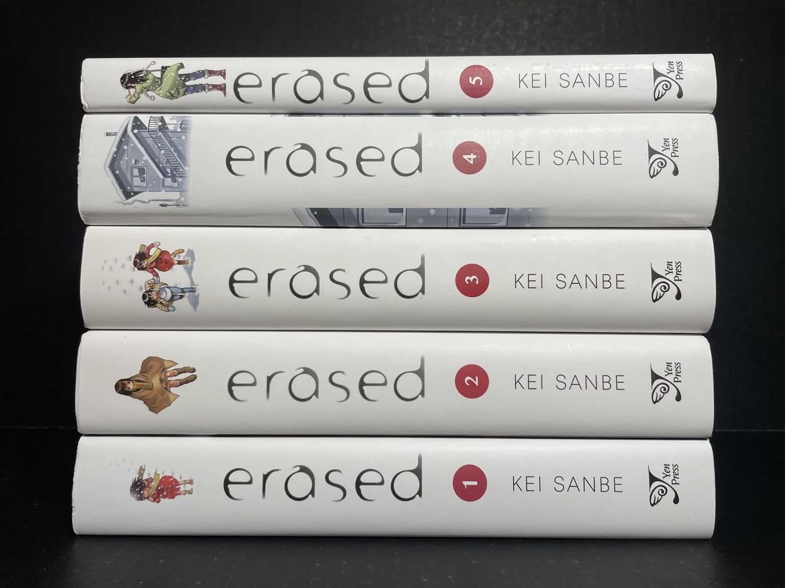 Erased Manga Hardcover Volumes 1-5 Brand New English US Authentic Yen Press
