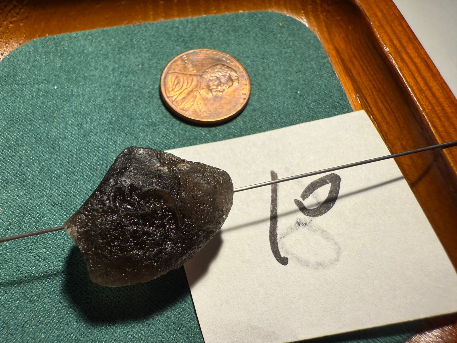 6g 1pcs Authentic Raw Arizona Cintamani Saffordite Tektite DIY Bead/ around 6g