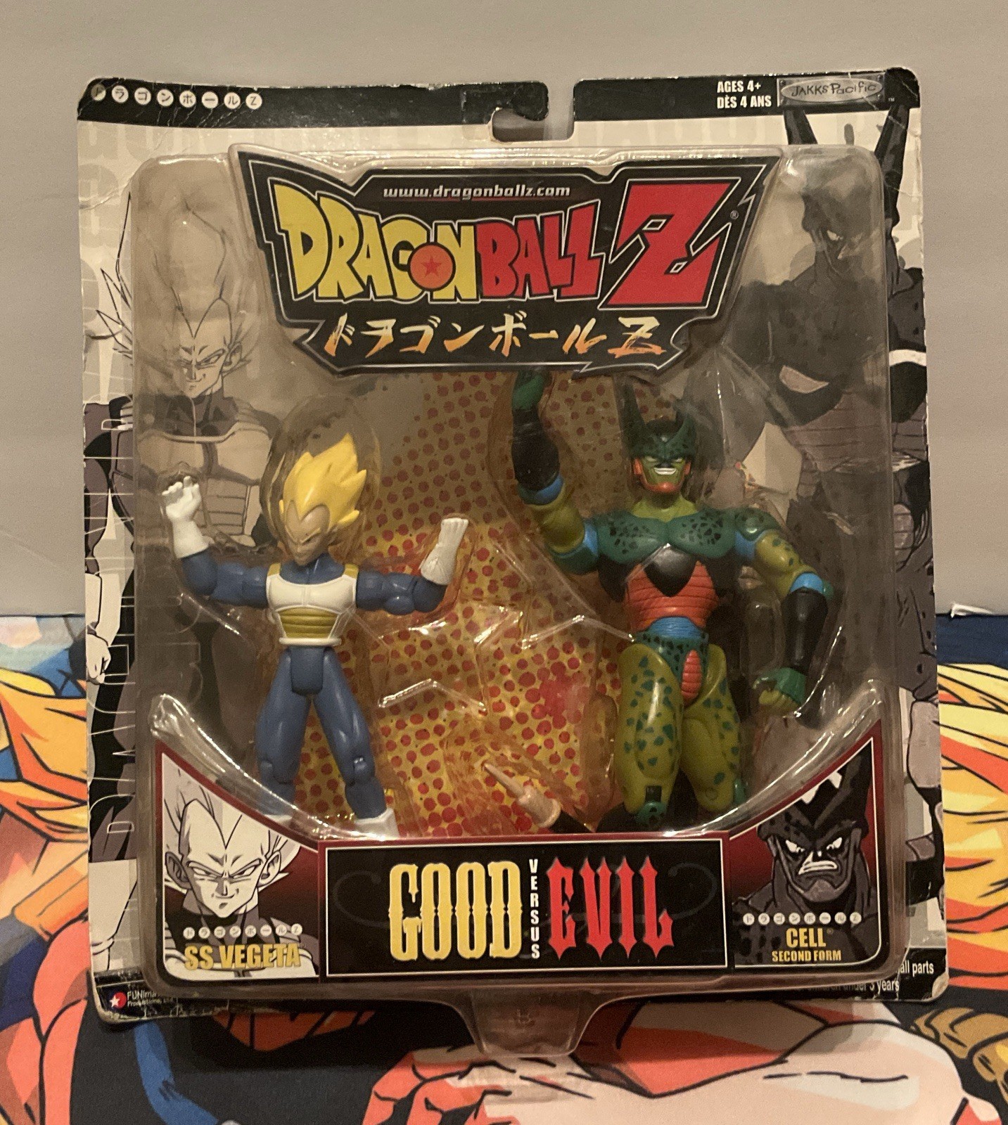 Jakks Pacific Dragon Ball Z Good vs Evil 2-Pack SS Vegeta & Cell Second Figures